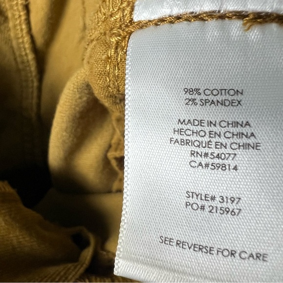 Cabi - Brown Velvet Corduroy Pants - Sz. 6 - Picture 5 of 13